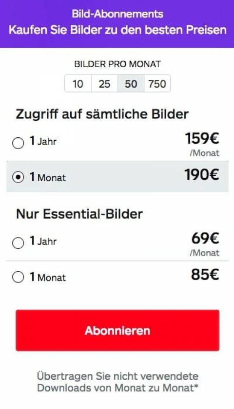 Die fünf besten Bildagenturen, um Premium Bilder zu kaufen! - fotoskaufen istock abo1