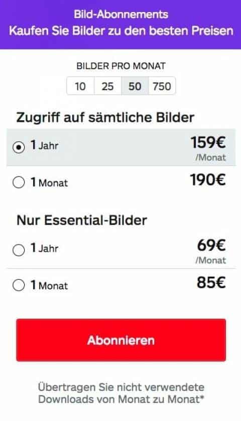 Die fünf besten Bildagenturen, um Premium Bilder zu kaufen! - fotoskaufen istock abo2