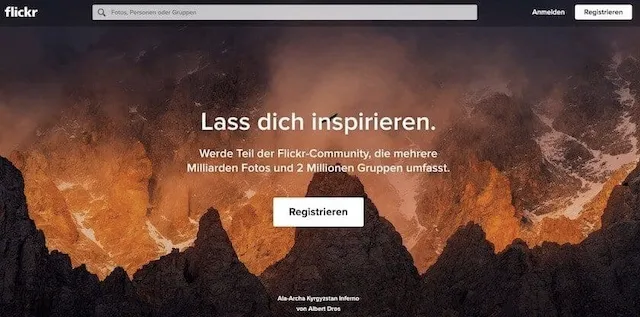 flickr webseite Webseite Flickr