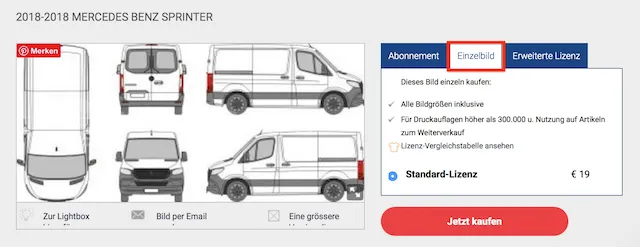 Test Fahrzeugvorlage Signsilo