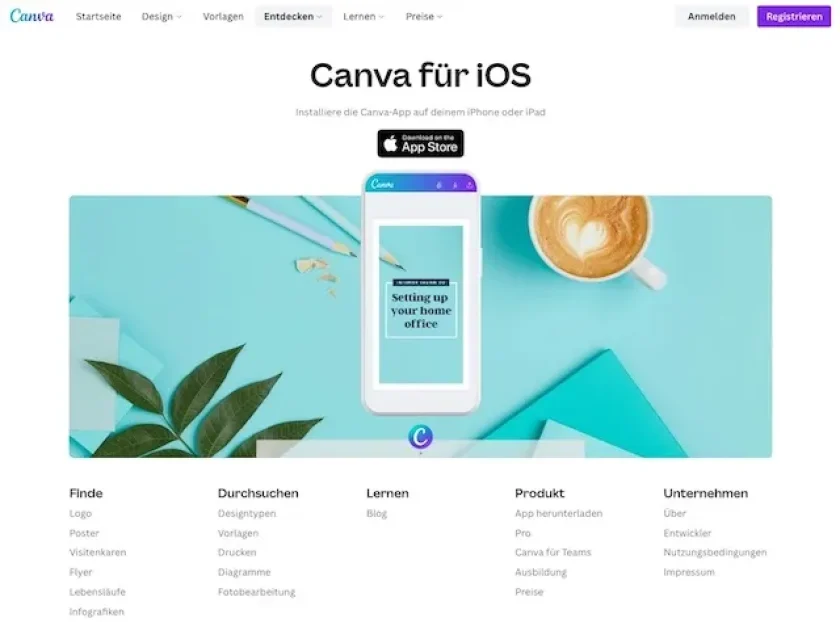 canva app ios Canva-App IOS