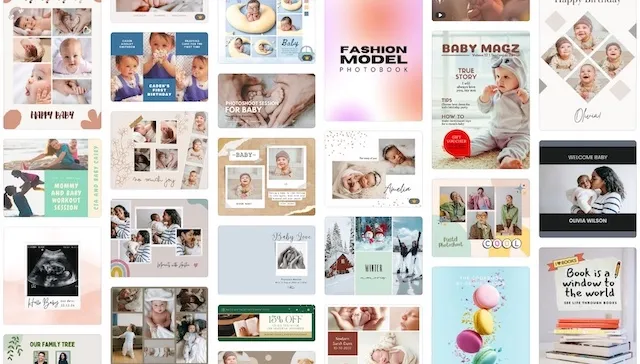 canva babybuch vorlagen Vorlagen für Babybuch Canva