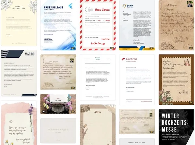 canva briefe vorlagen Vorlagen für Briefe Canva