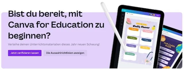 canva for education lehrkraefte Canva Education für Lehrkräfte