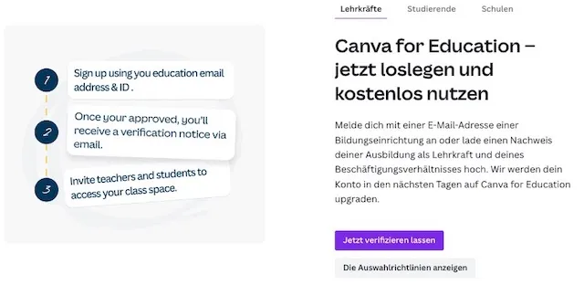 canva fuer lehrer Canva für Lehrer