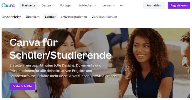 canva fuer schueler Canva für Schüler