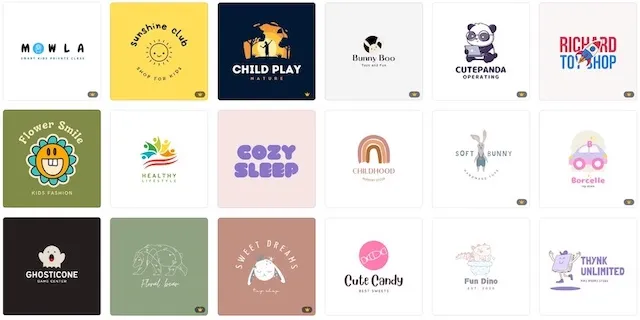 canva logo vorlagen kids Logovorlagen für Kids Canva