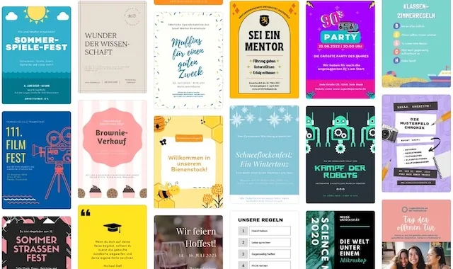 canva plakate vorlagen Vorlagen für Plakate Canva