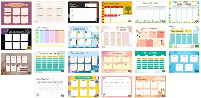 canva stundenplan Stundenplan Vorlage Canva