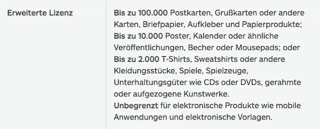 Erweiterte Lizenz iStock