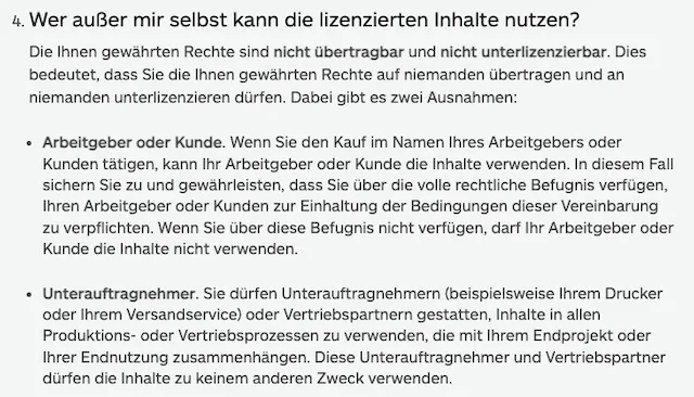 Nutzung durch Dritte Lizenz iStock