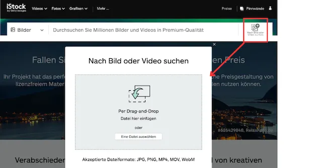 Umgekehrte Bildsuche iStock 