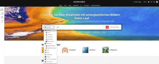 Shutterstock Testbericht, Preise & Erfahrungen - fotoskaufen shutterstock suchoption 1 1