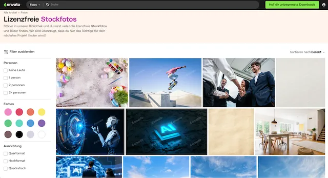 Auswahl Stockfotos Envato