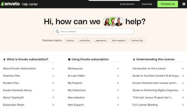 Support Envato