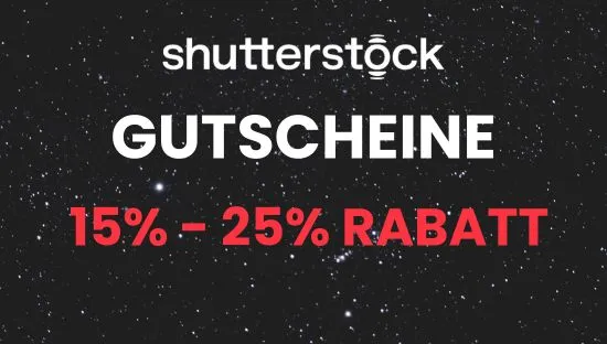 Shutterstock-Gutscheine bis 25 % Rabatt