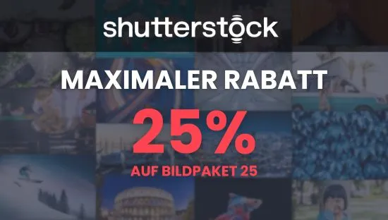 Maximaler Rabatt Shutterstock