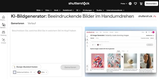 Shutterstock KI Generator KI Generator Shutterstock