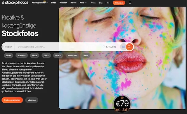 stockphotos com webseite Webseite von Stockphotos.com