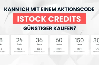Credits mit Aktionscode von iStock kaufen
