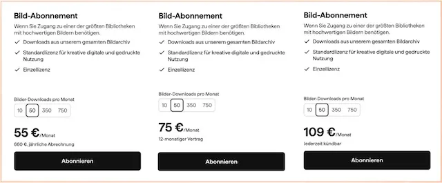 shutterstock abo modelle Abo-Modelle von Shutterstock