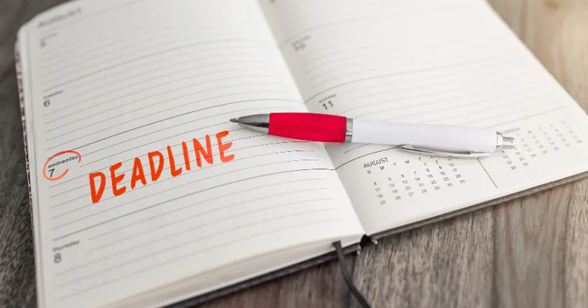 Deadline beachten