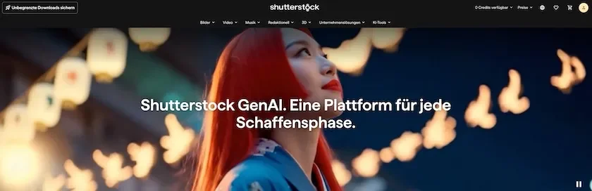 GenAI: KI-Tools von Shutterstock